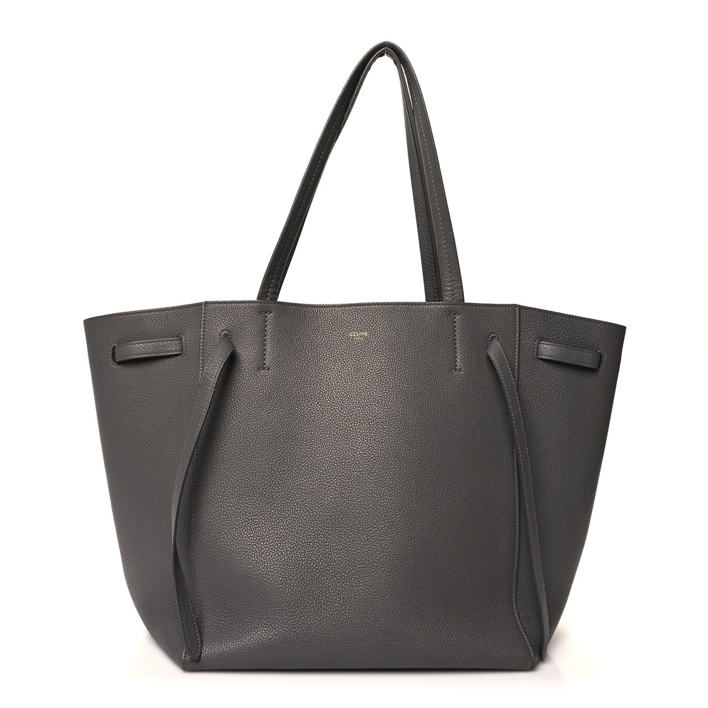 Soft Grained Calfskin Small Belt Cabas Phantom Grey