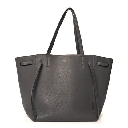 Celine Soft Grained Calfskin Small Belt Cabas Phantom Grey 1 of 11