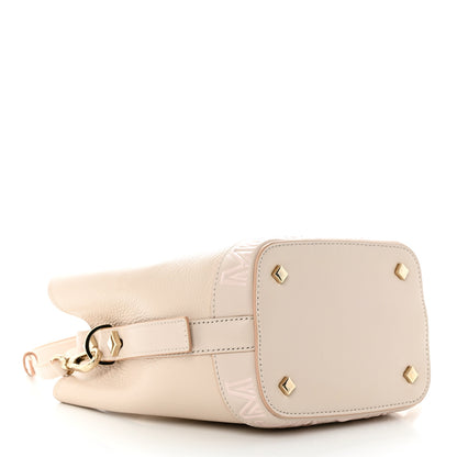 MCM Goatskin Milano Hand Painted Flower Upcycling Mini Bag Pink 4 of 10