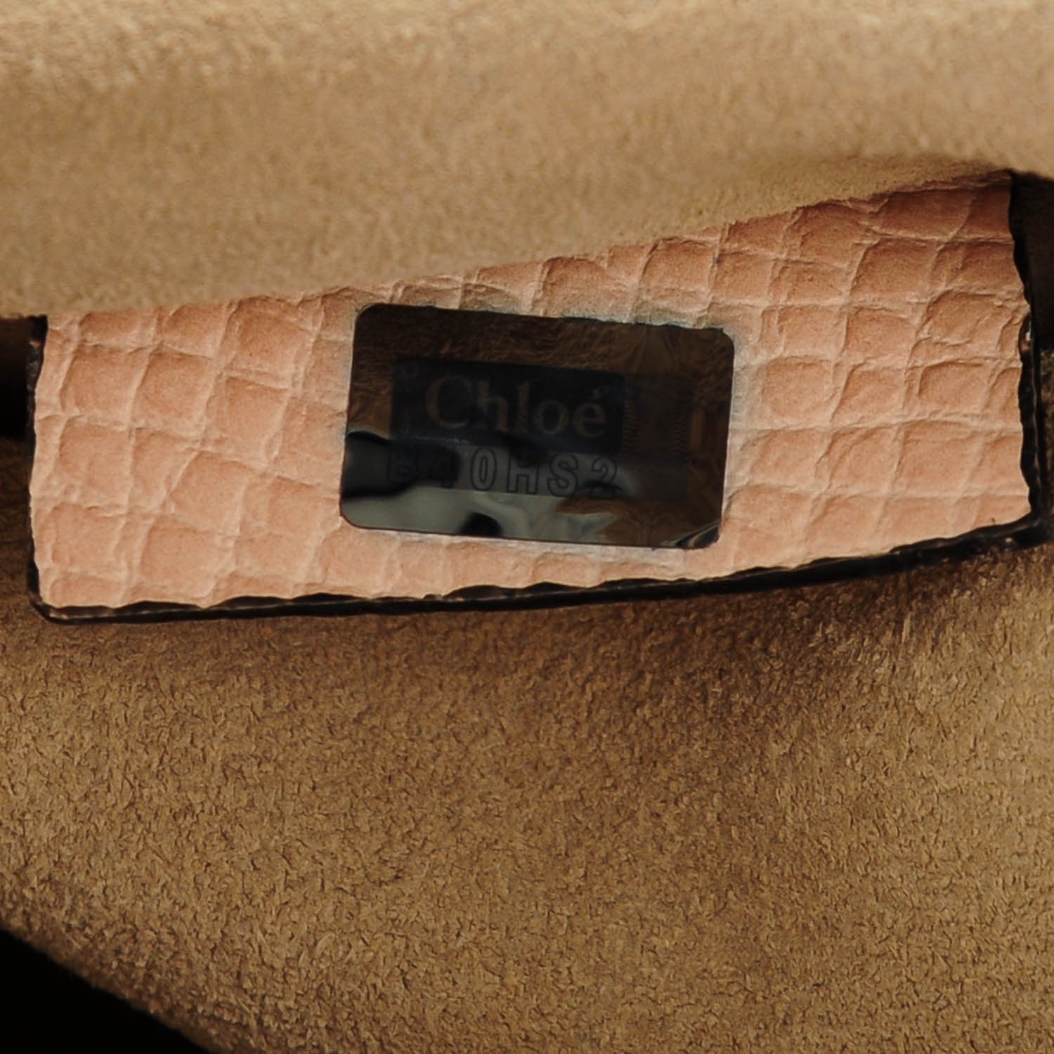 Chloe Grained Calfskin Lambskin Drew Shoulder Bag Powder Beige Caramel 8 of 8