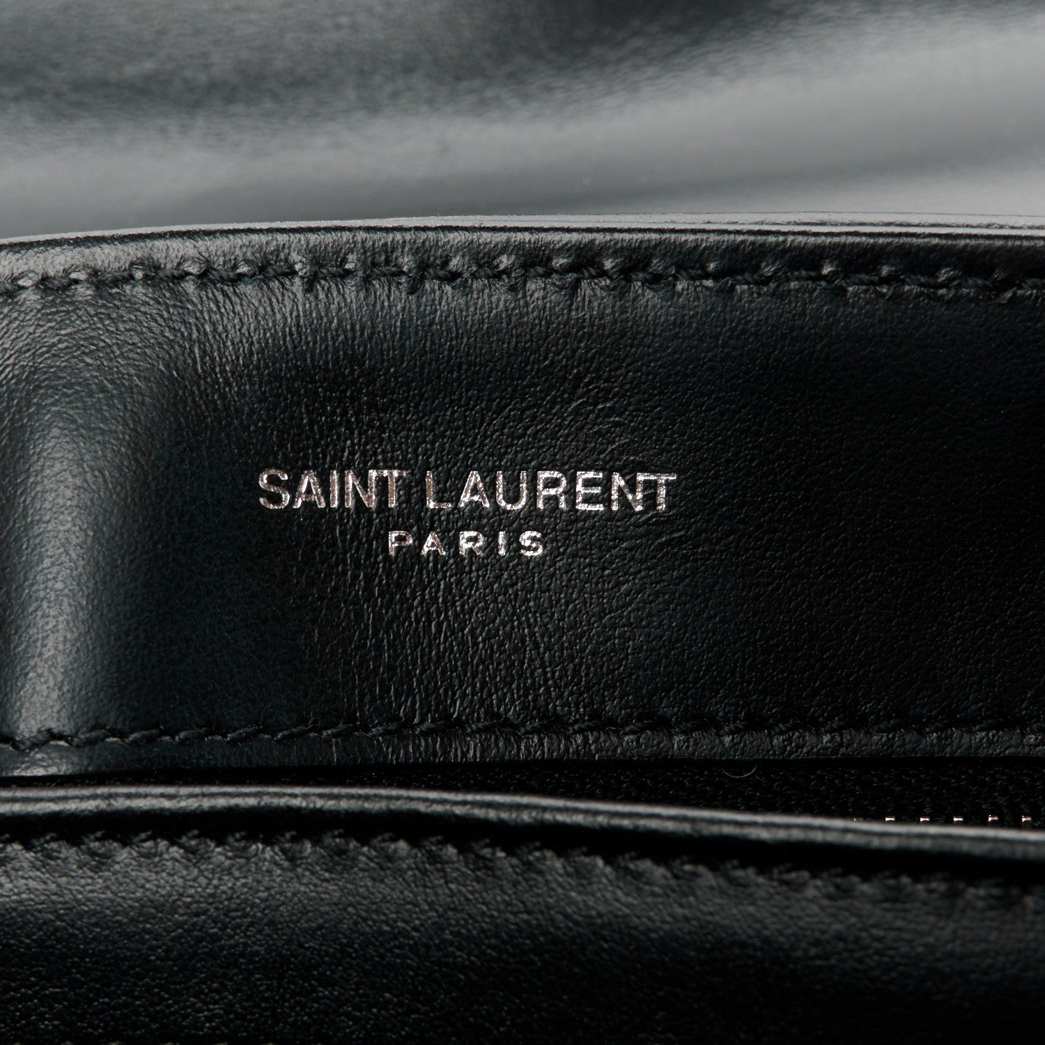 Saint Laurent Calfskin Y Quilted Monogram Toy Loulou Crossbody Bag Black 6 of 12
