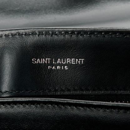 Saint Laurent Calfskin Y Quilted Monogram Toy Loulou Crossbody Bag Black 6 of 12