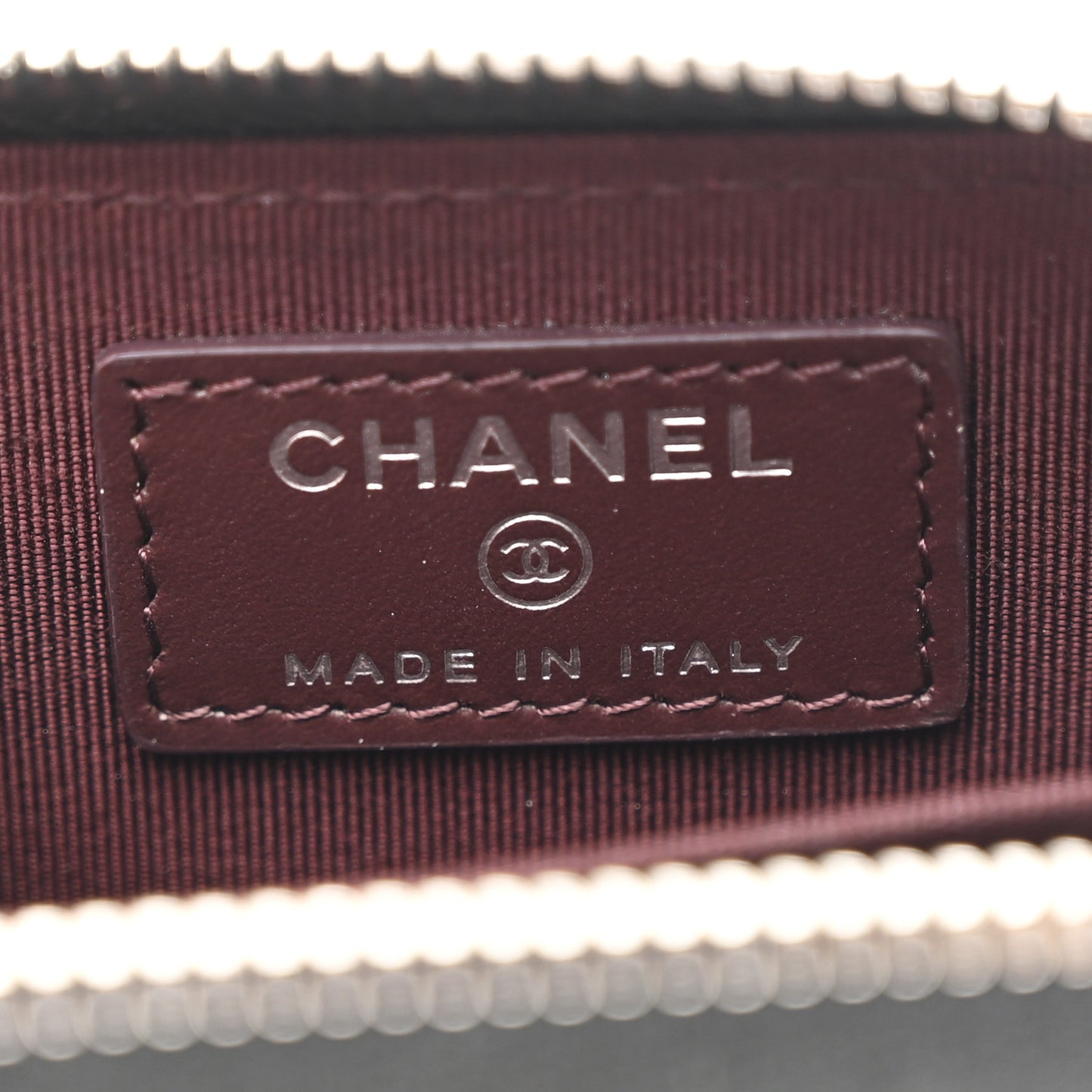 Caviar Quilted Zip Coin Purse Black