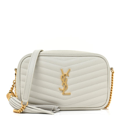Saint Laurent Grain De Poudre Matelasse Monogram Mini Lou Camera Bag Crema Soft 1 of 10