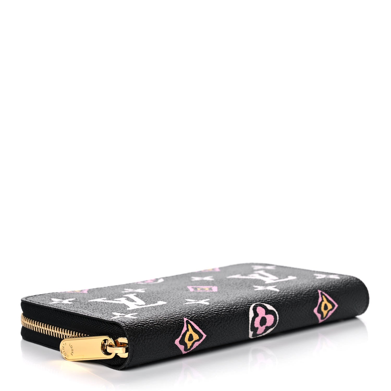 Louis Vuitton Monogram Giant Wild At Heart Zippy Wallet Black 4 of 9