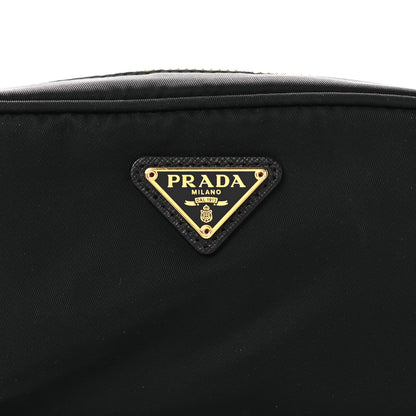 Prada Tessuto Nylon Vela Saffiano Wristlet Black 9 of 12