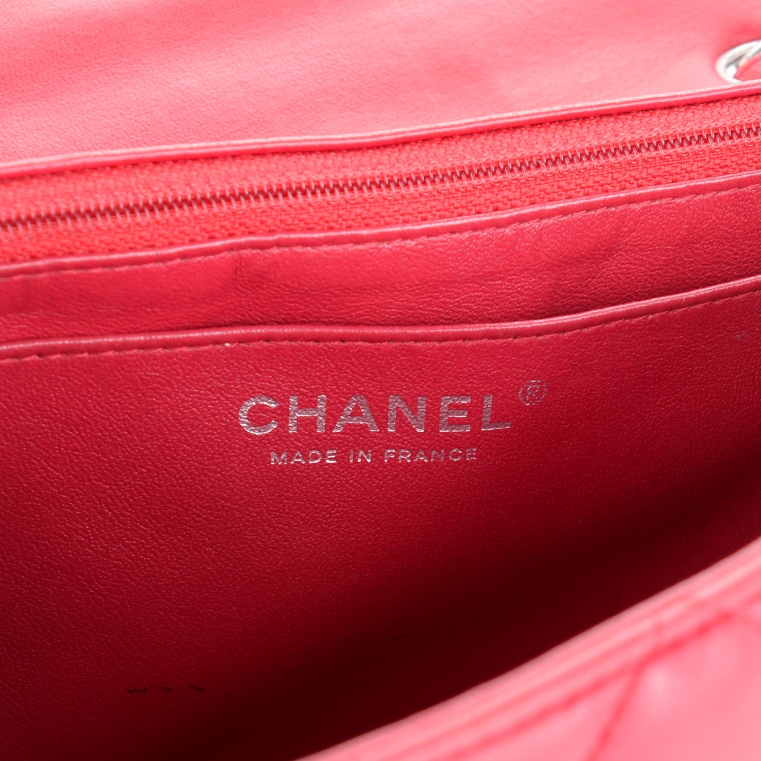 Chanel Lambskin Quilted Jumbo Single Flap Red 6 of 7