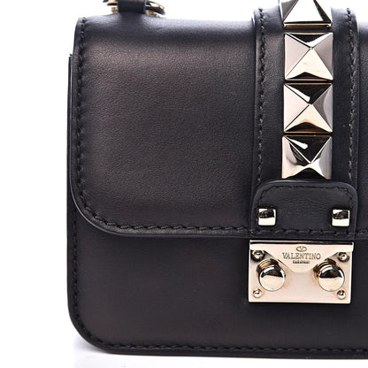 Valentino Garavani Vitello Mini Glam Lock Rockstud Flap Black 9 of 12