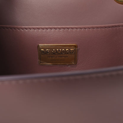 Dolce & Gabbana DOLCE GABBANA Smooth Calfskin Small DG Amore Envelope Bag Pink 6 of 9