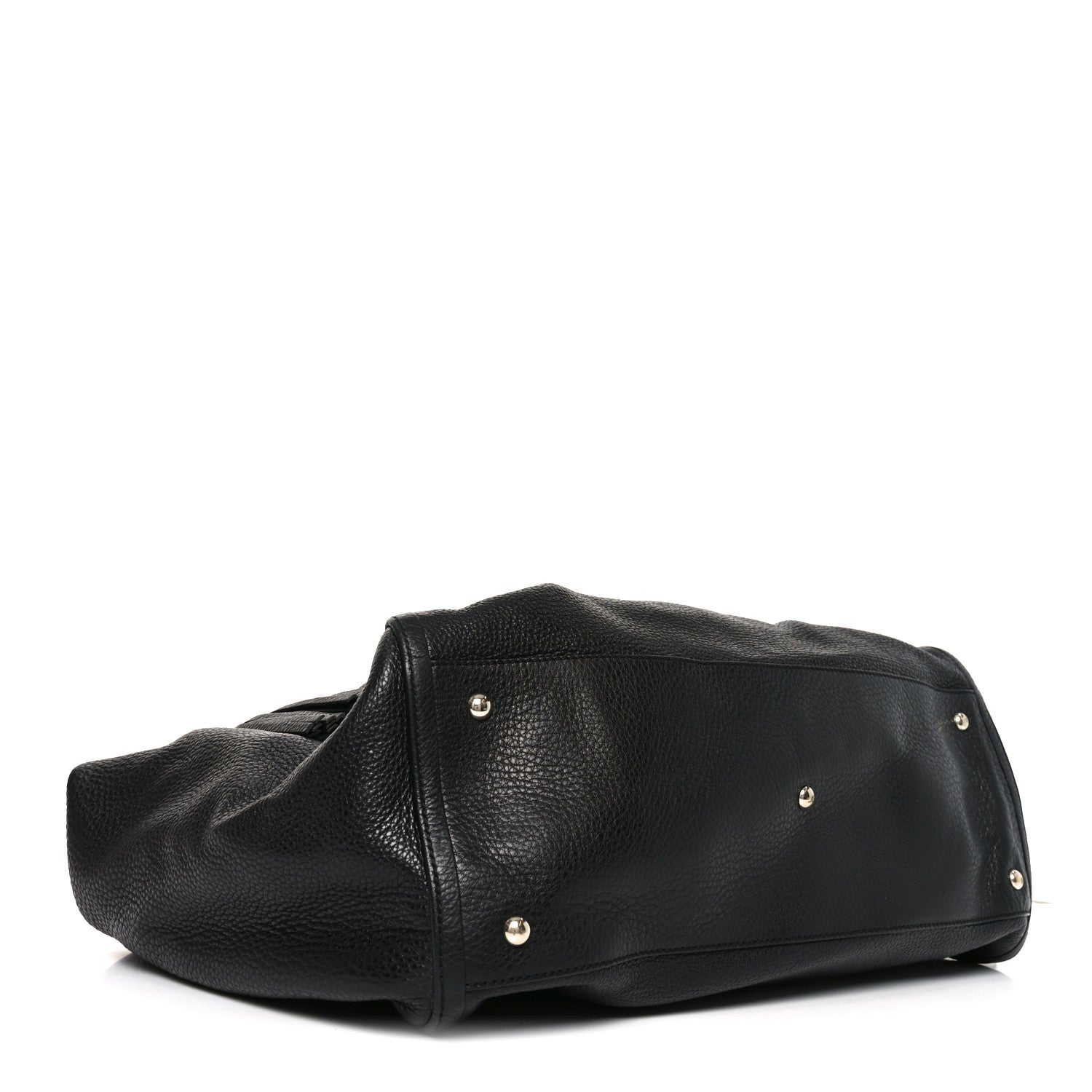 Gucci Pebbled Calfskin Large Soho Shoulder Bag Black 4 of 11