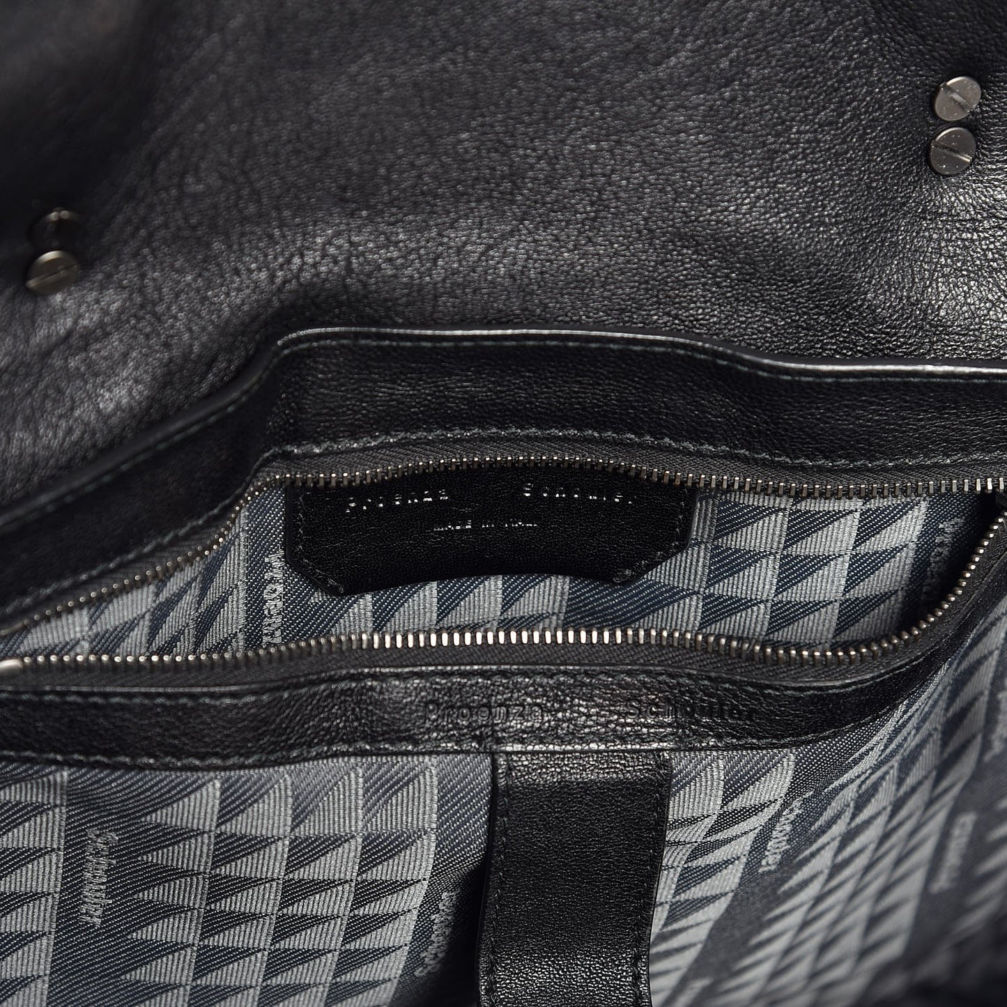 Lambskin PS1 Large Satchel Black