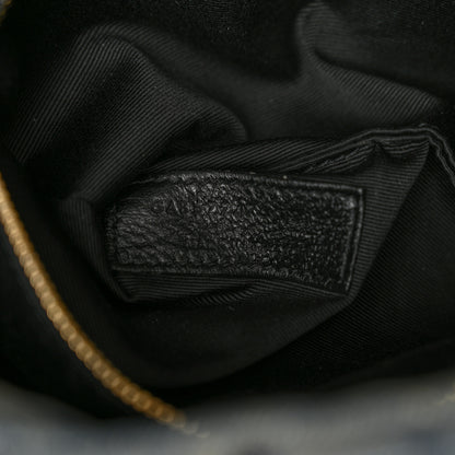 Saint Laurent Denim Quilted Small Loulou Puffer Monogram Chain Satchel Blue Cinnamon 7 of 11