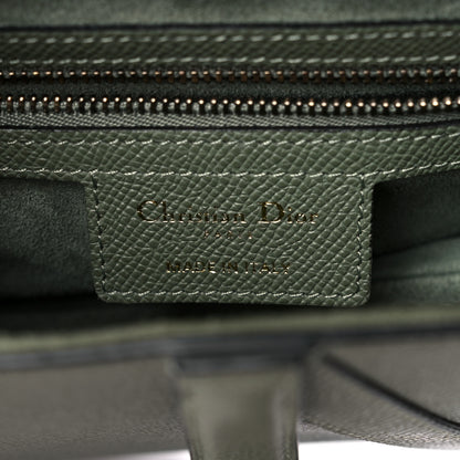 Christian Dior Grained Calfskin Saddle Bag Green 5 of 9