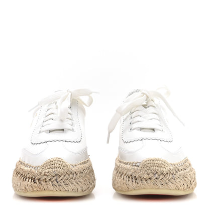 Christian Louboutin Toile Calfskin Espasneak Flat Sneaker 36 Ivory 3 of 8