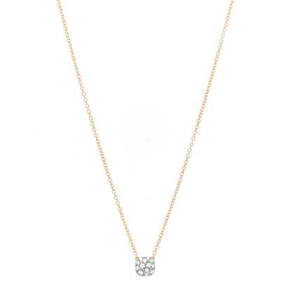 Pomellato 18K White Yellow Gold Diamond Nudo Pendant Necklace 1 of 5