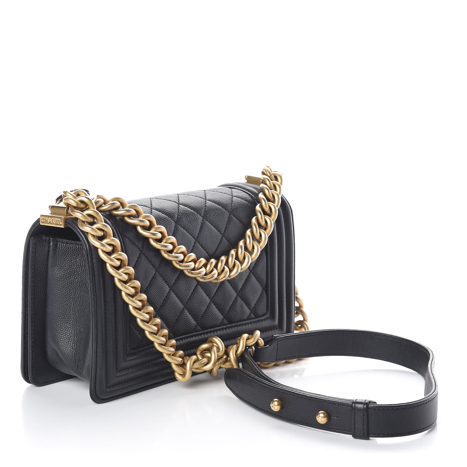 Chanel Caviar Quilted Small Boy Flap Black 3 of 10