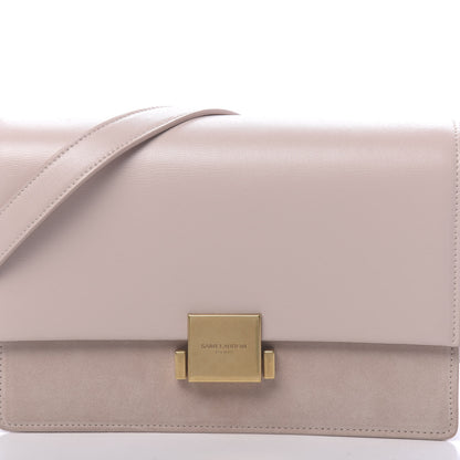 Saint Laurent Smooth Calfskin Suede Medium Bellechasse Bag Marble Pink 9 of 9