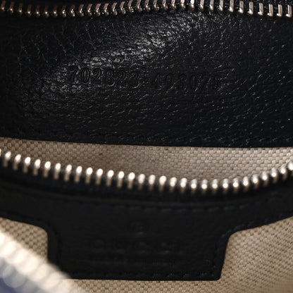 Gucci GG Supreme Monogram Textured Calfskin Web Large Attache Shoulder Bag Beige Blue 7 of 10