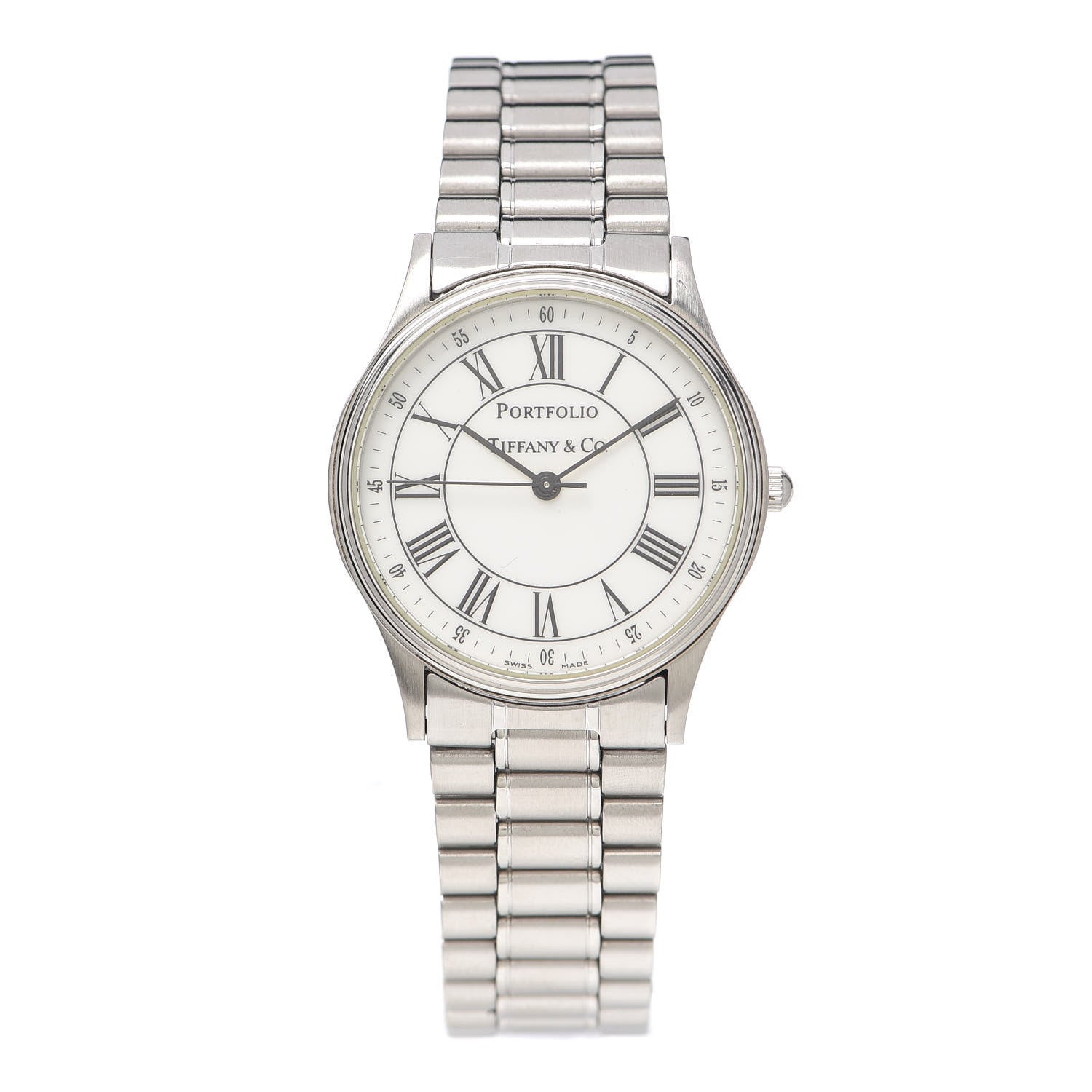 Tiffany Stainless Steel 33mm Portfolio Quartz Watch 1 of 6