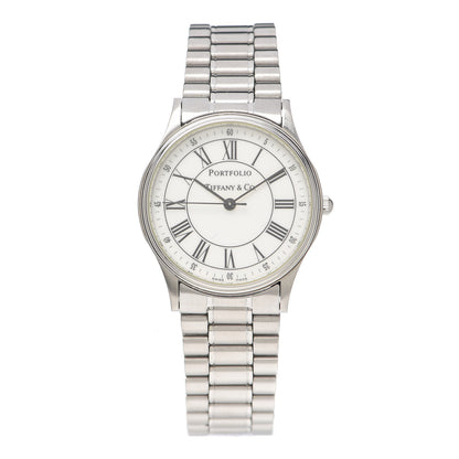 Tiffany Stainless Steel 33mm Portfolio Quartz Watch 1 of 6