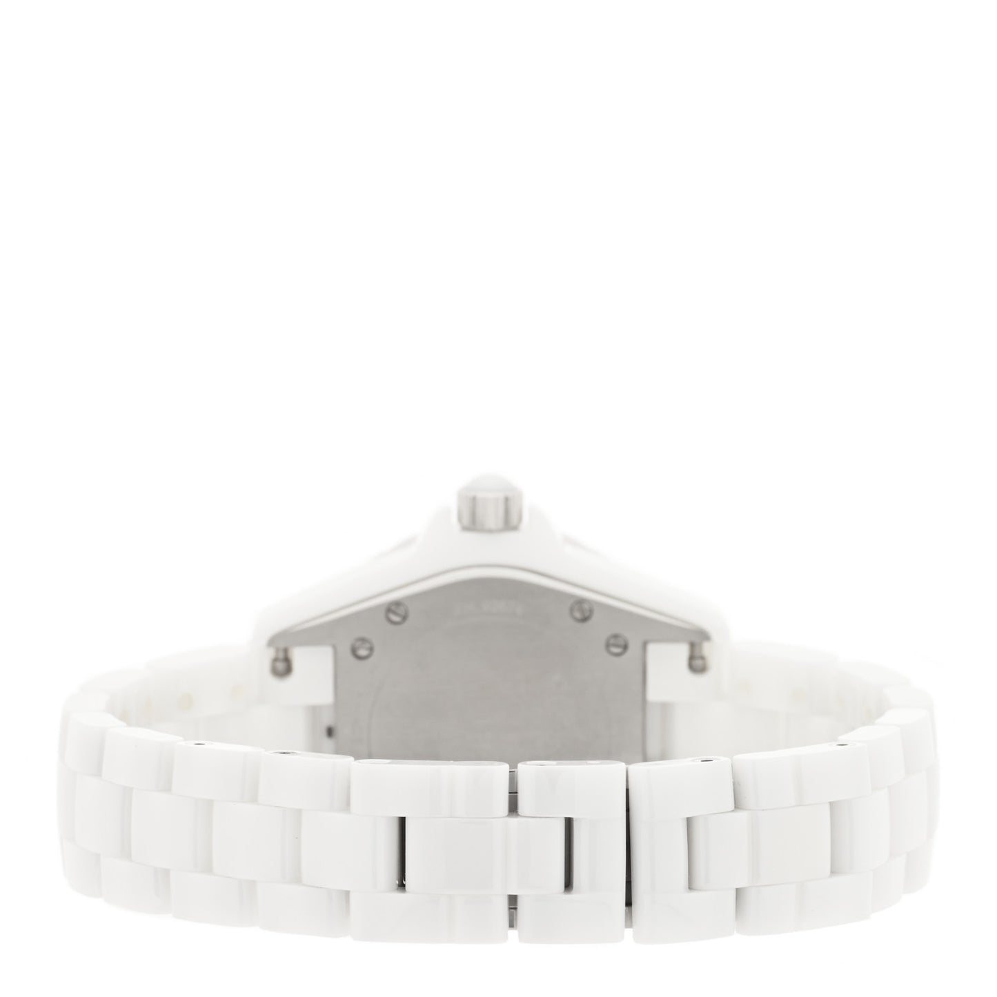 Stainless Steel Ceramic Diamond 33mm J12 Quartz Watch White