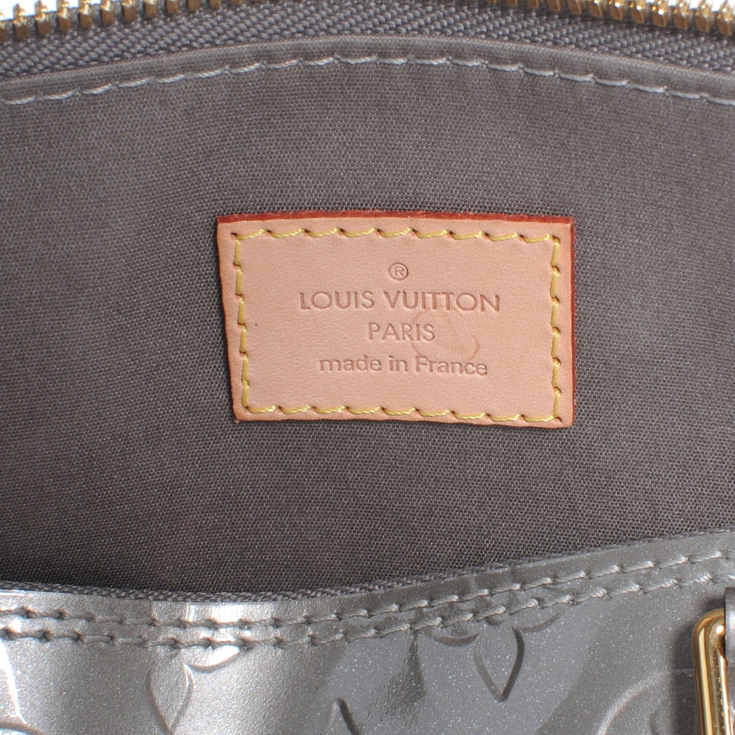 Louis Vuitton Vernis Alma PM Gris Art Deco 4 of 5