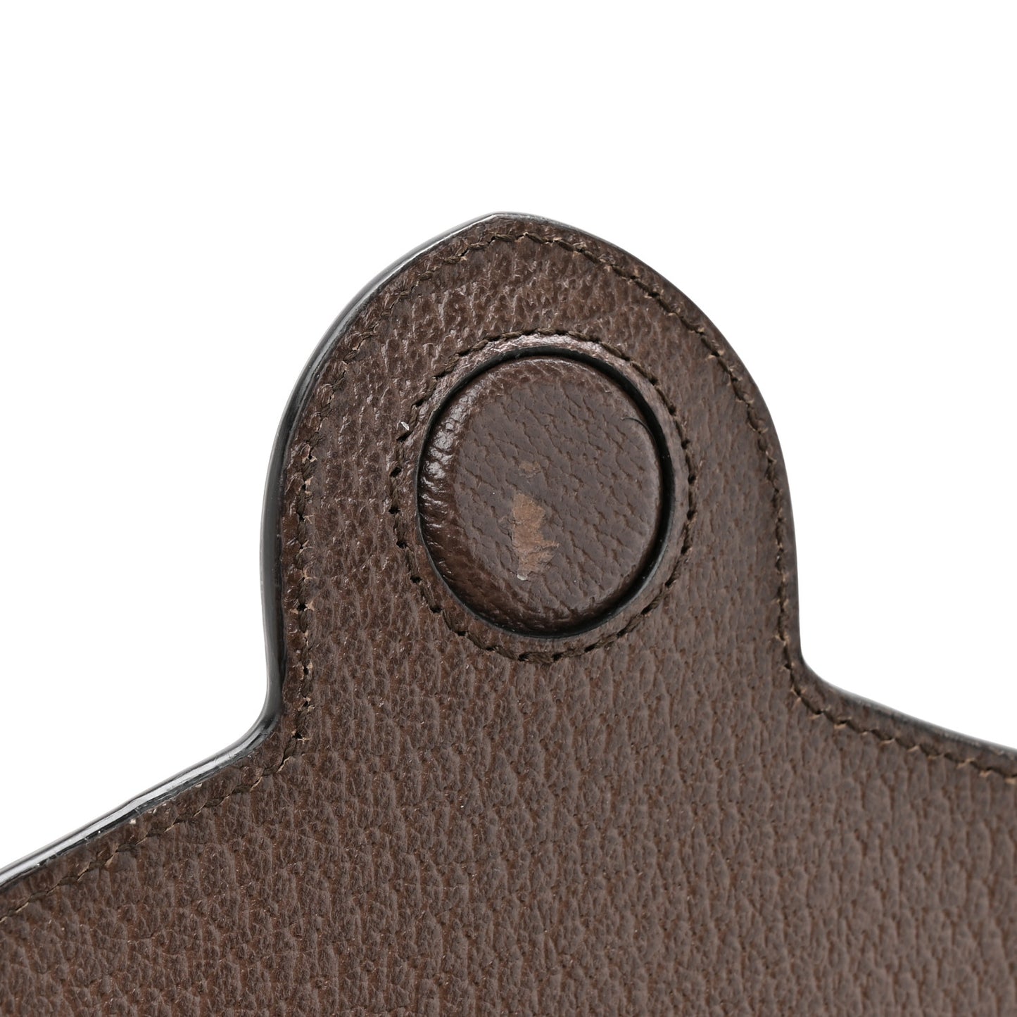 Monogram Jumbo GG Textured Dollar Calfskin Mini Horsebit 1955 Crossbody Bag Camel Ebony New Acero