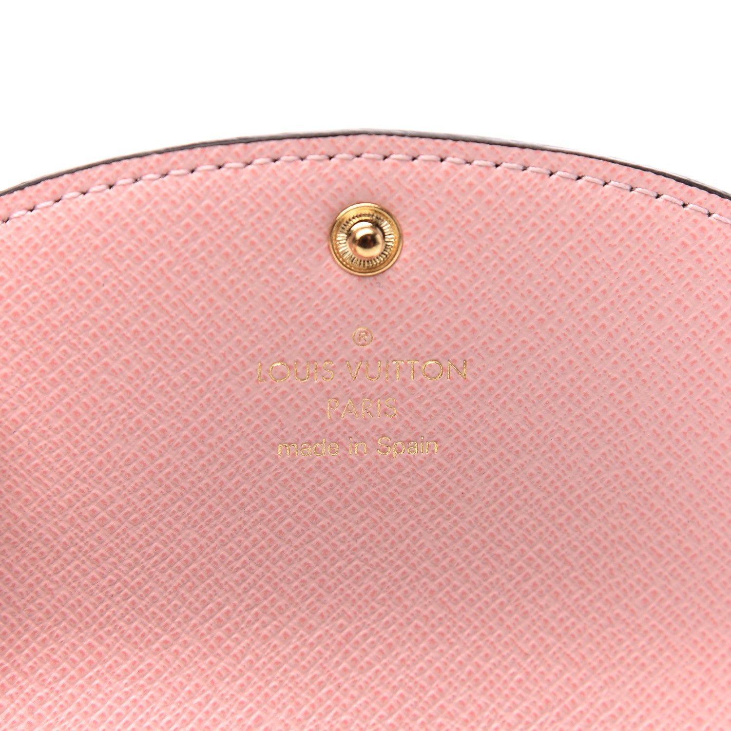 Louis Vuitton Damier Ebene Rosalie Coin Purse Rose Ballerine 6 of 6