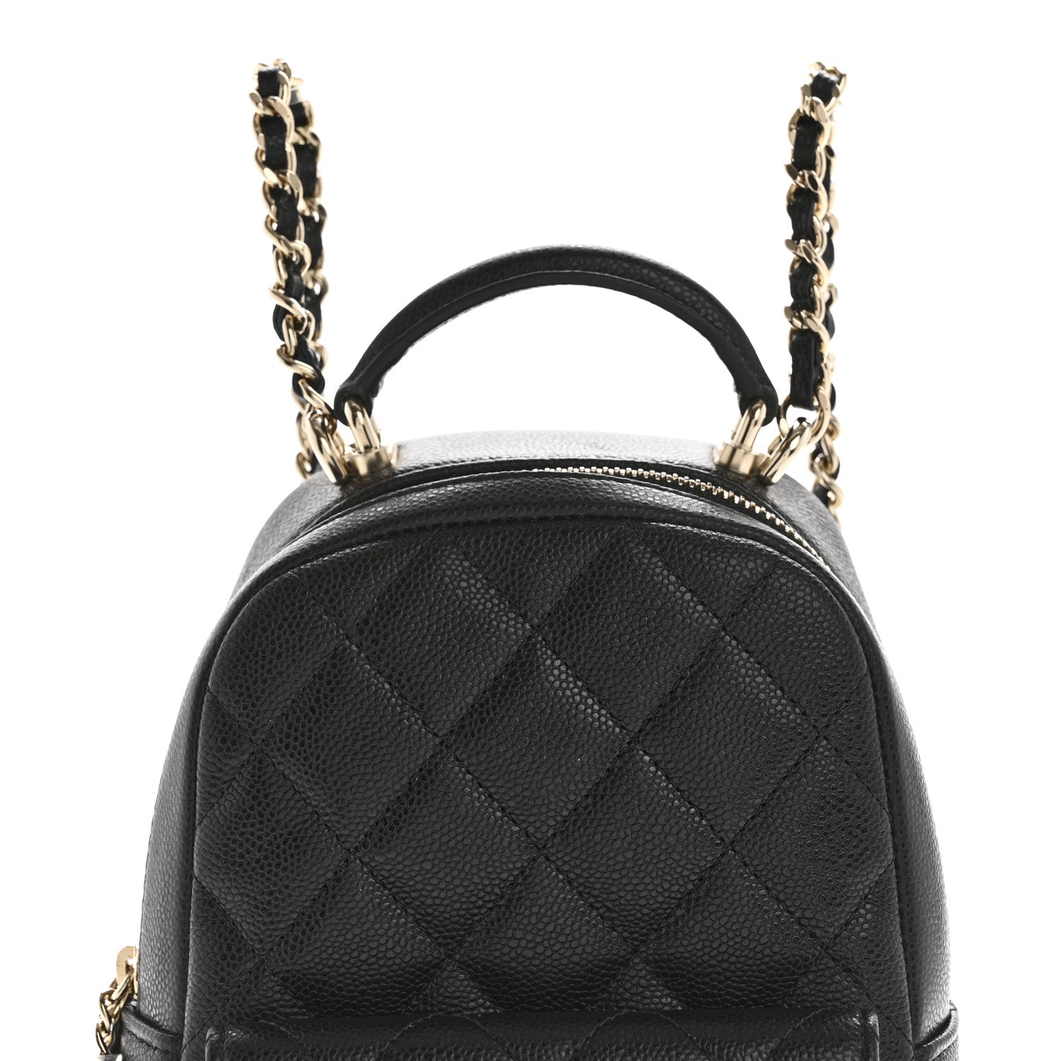 Chanel Caviar Quilted CC Mini Classic Backpack Black 8 of 11