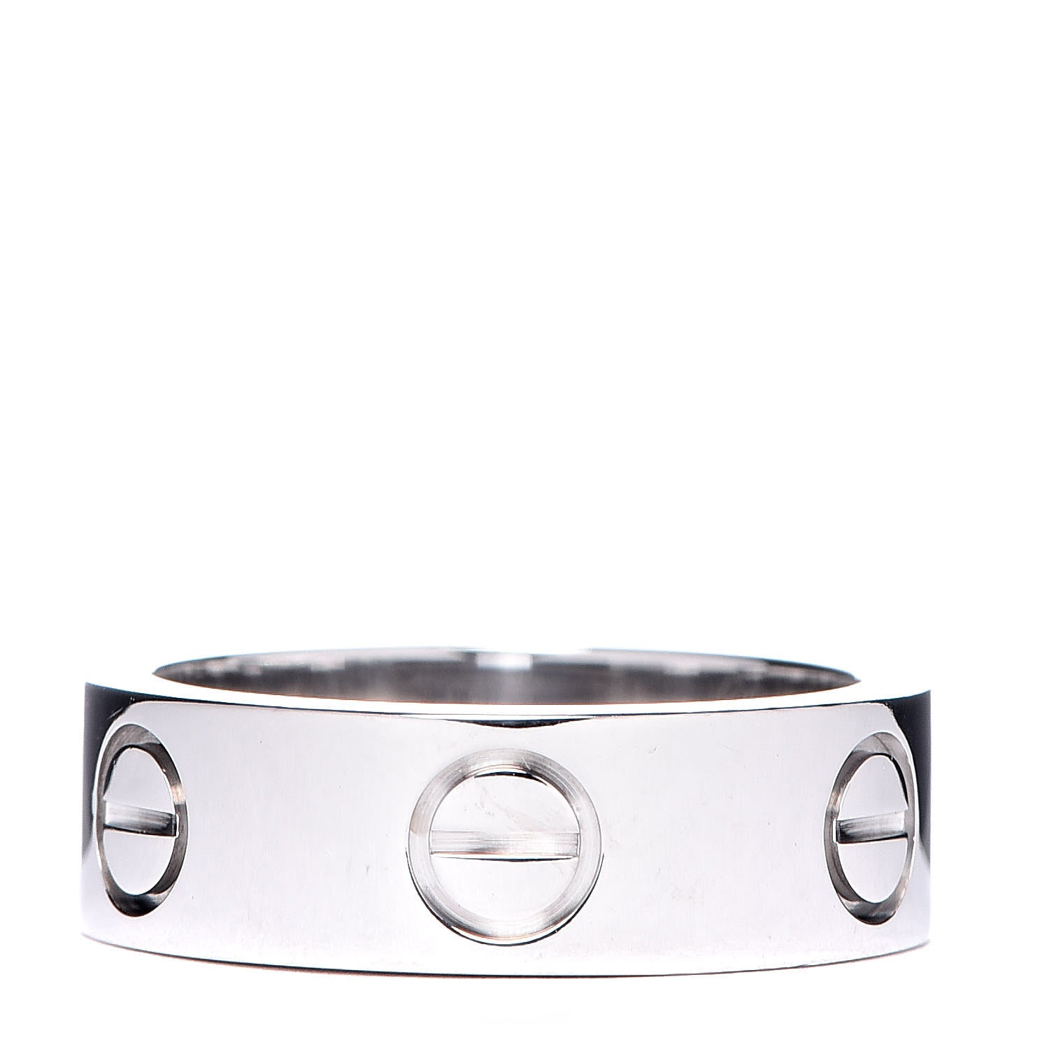 Cartier 18K White Gold 5.5mm LOVE Ring 47 4 1 of 4