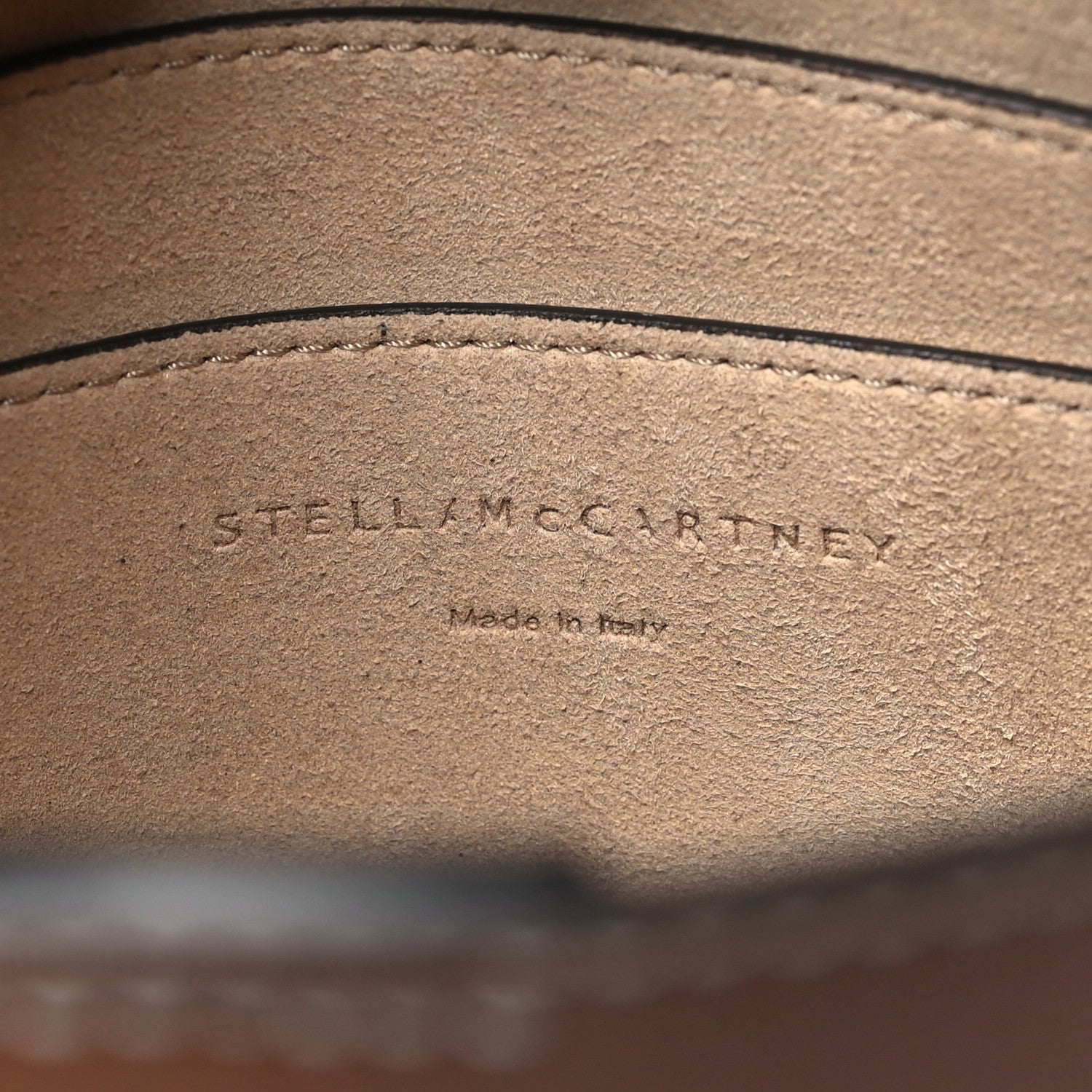 Stella McCartney Grainy Alter Mat Studded Logo Mini Crossbody Pecan 6 of 10