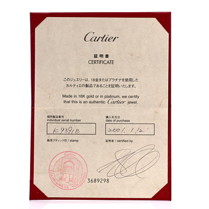 Cartier 18K White Gold 3 Diamond 5.5mm LOVE Ring 49 5 7 of 7