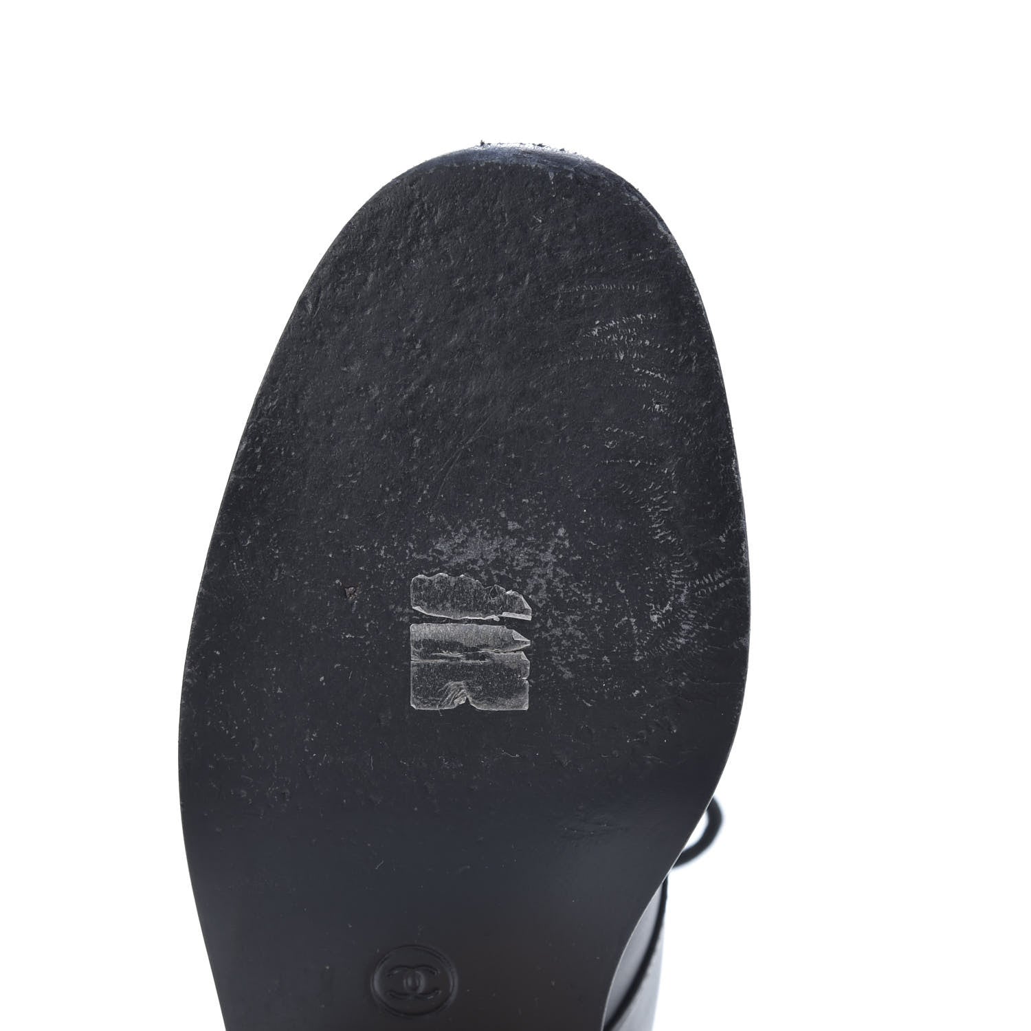 Chanel Calfskin Combat Boots 39.5 Black 9 of 11