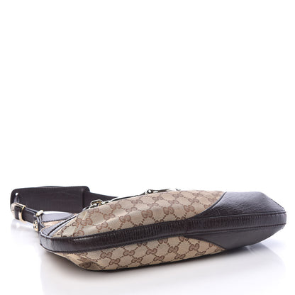 Gucci Monogram Hasler Hobo Dark Brown 4 of 13
