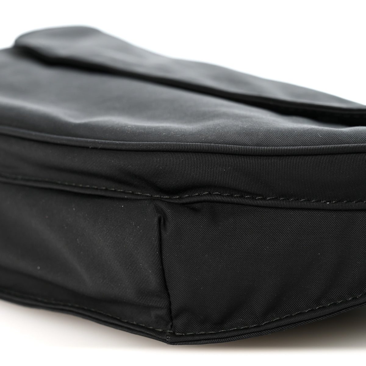 Nylon Shield Mens Belt Bag Black
