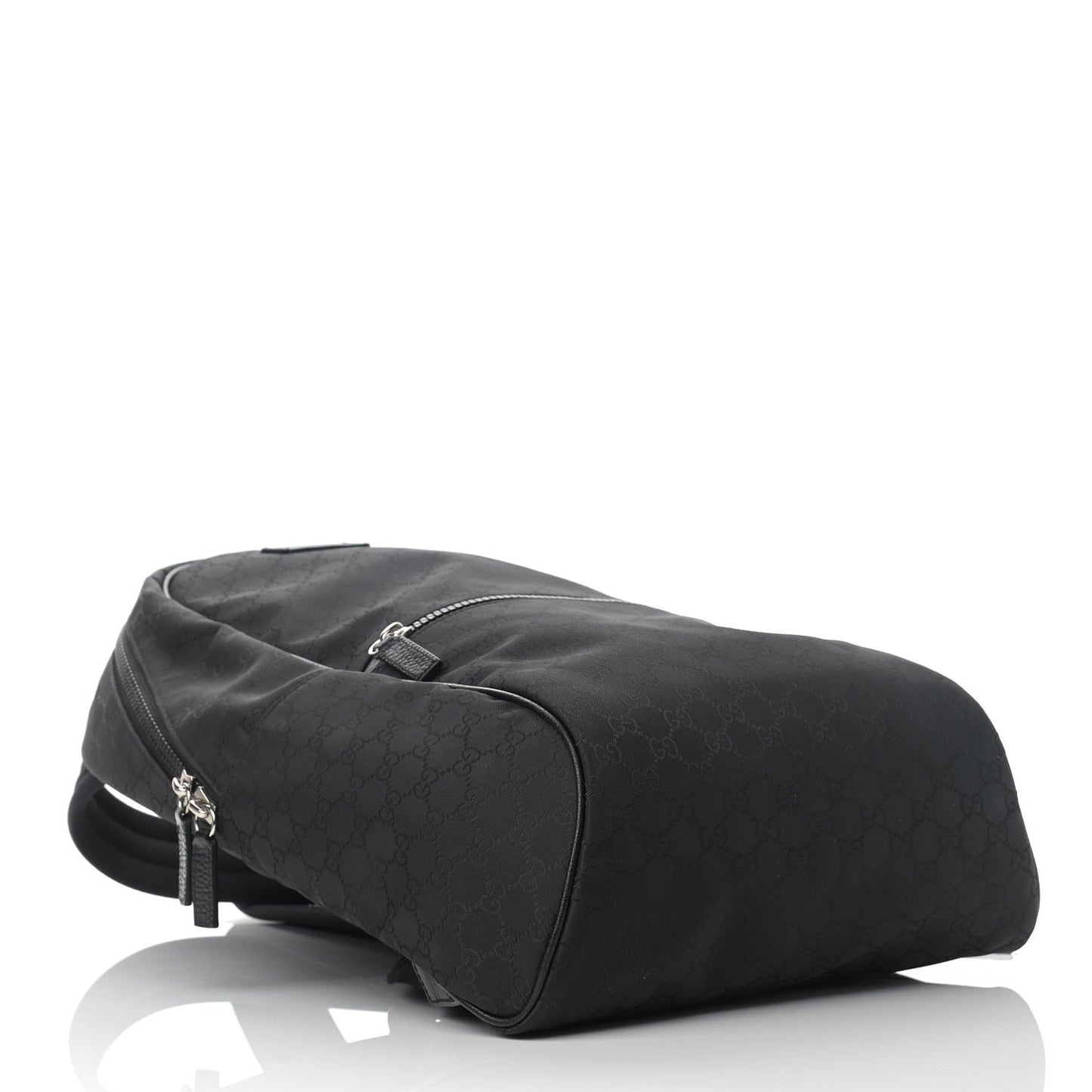 Nylon Monogram Slim Backpack Black