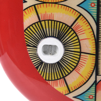 Hermes Resin Savana Dance Surfboard Rouge Vif Jaune 9 of 10