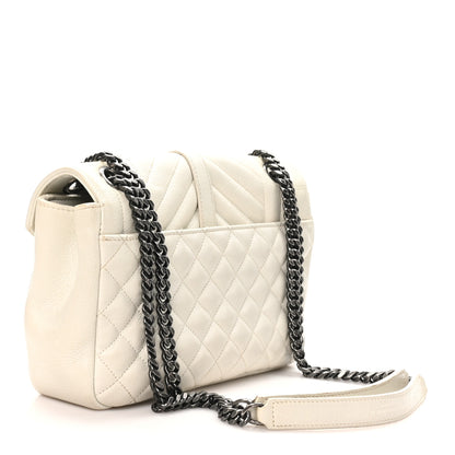 Saint Laurent Sheepskin Medium Tri-Quilt College Monogram Satchel Porcellana 3 of 10
