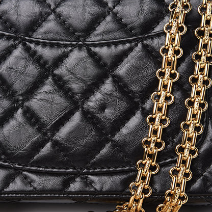 Chanel Aged Calfskin Quilted 2.55 Reissue Mini Flap Black 10 of 12