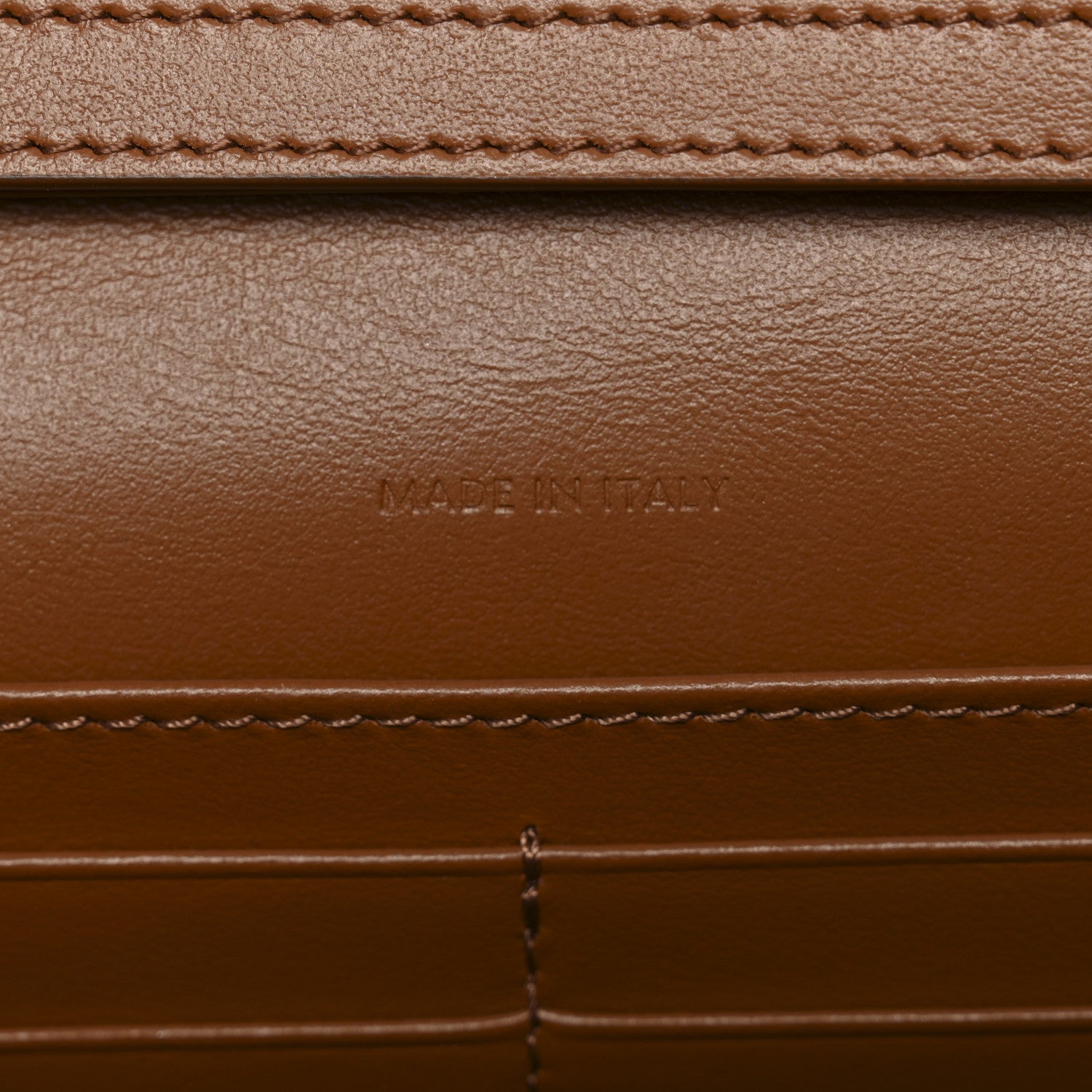 Celine Raffia Jacquard Calfskin Triomphe Wallet on Chain Natural Tan 7 of 10