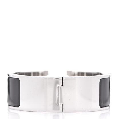 Hermes Enamel Wide Clic Clac H Bracelet PM Black 3 of 5