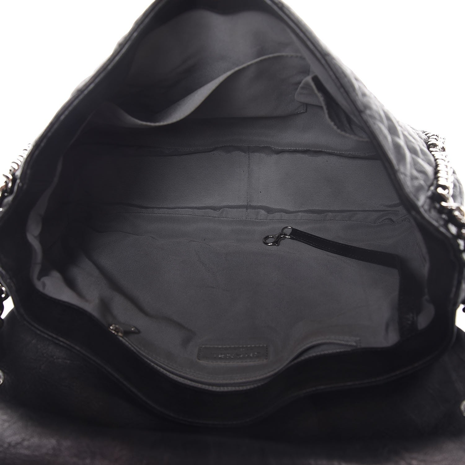 Chanel Washed Lambskin Quilted Maxi Chain Around Flap Black 5 of 8
