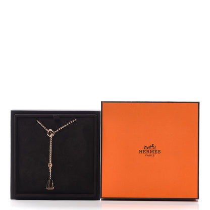 Hermes 18K Rose Gold PM Kelly Clochette Necklace 6 of 6