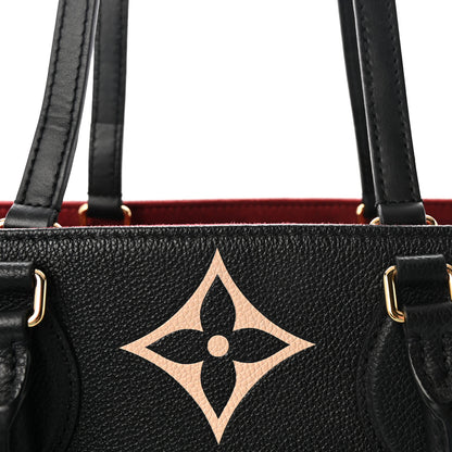Louis Vuitton Empreinte Monogram Giant Onthego MM Black Beige 7 of 9