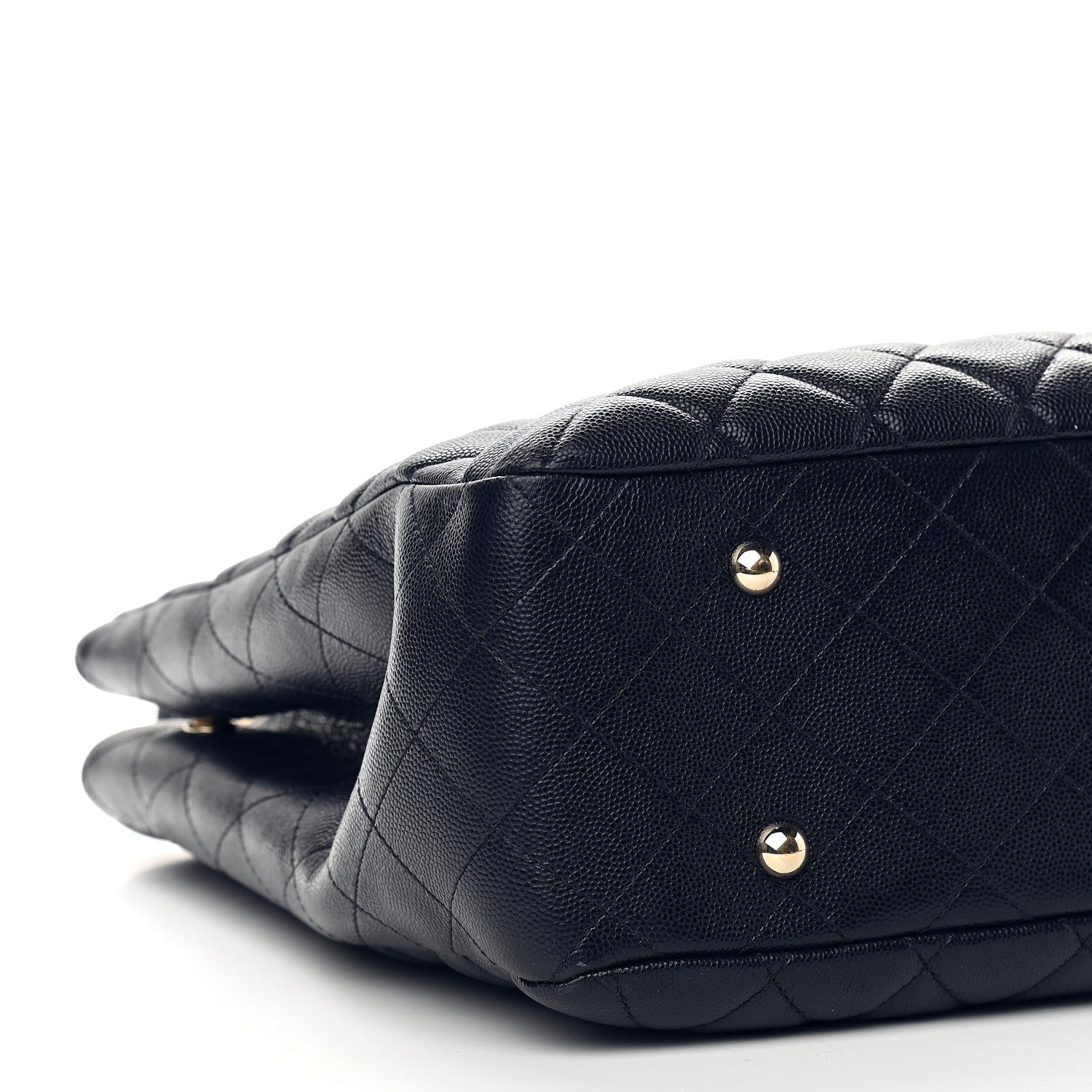 Chanel Caviar Quilted Large CC Shopping Tote Navy 7 of 8
