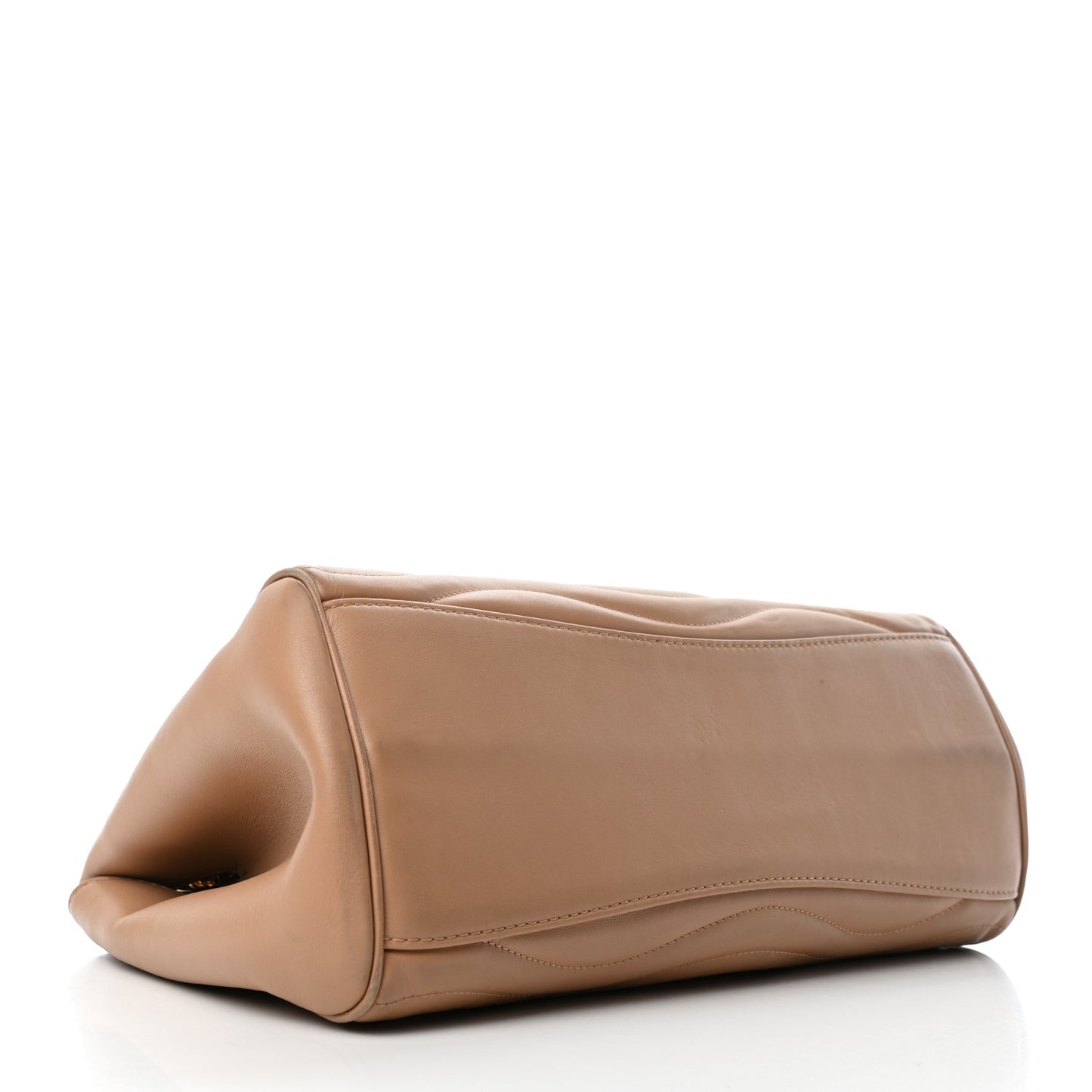 Calfskin New Wave Chain Tote Noisette