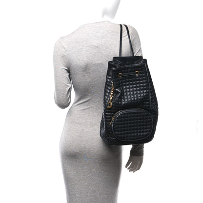 Celine Calfskin Quilted Medium C Backpack Black 2 of 12