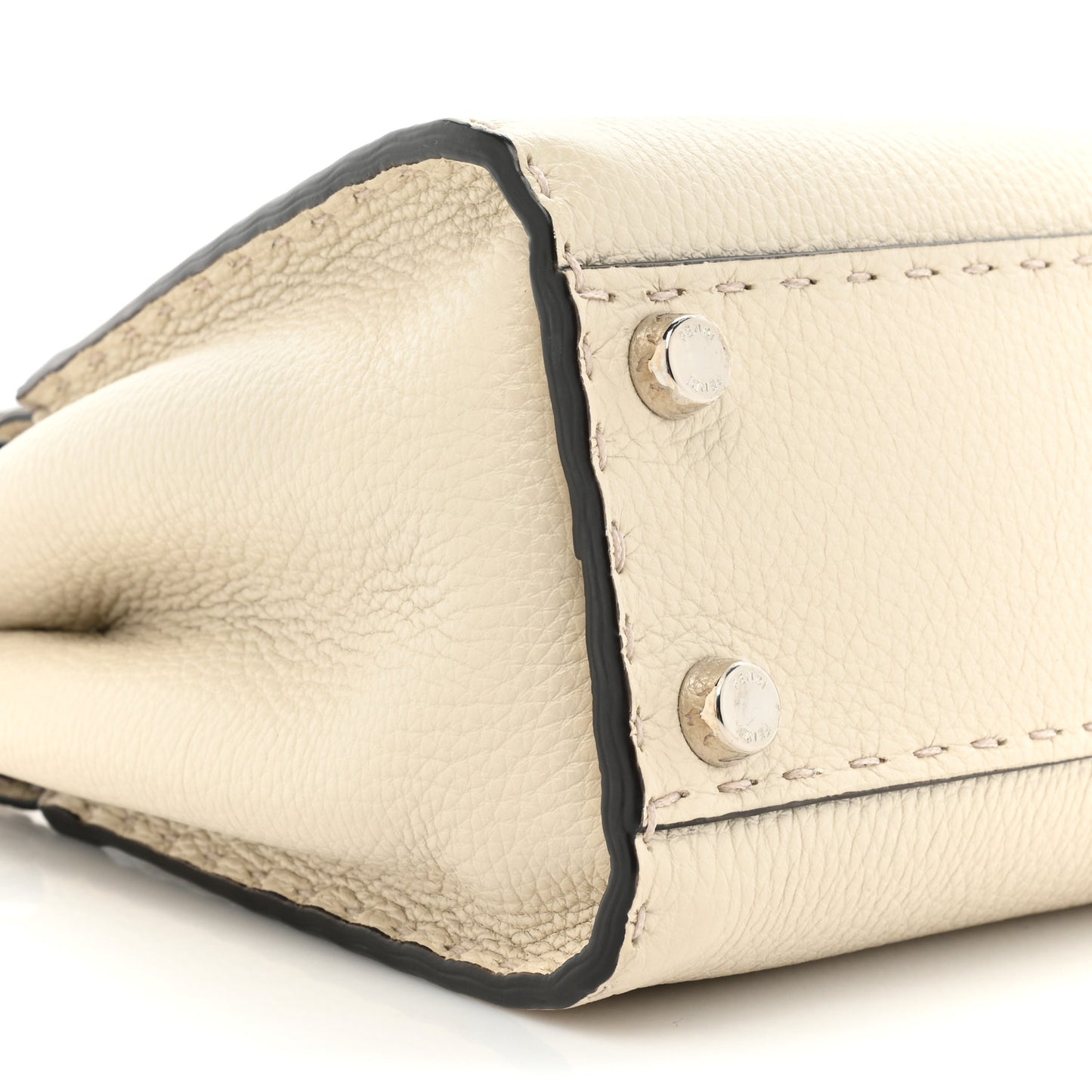 Cuoio Romano Selleria Mini Peekaboo Iconic Satchel Latte