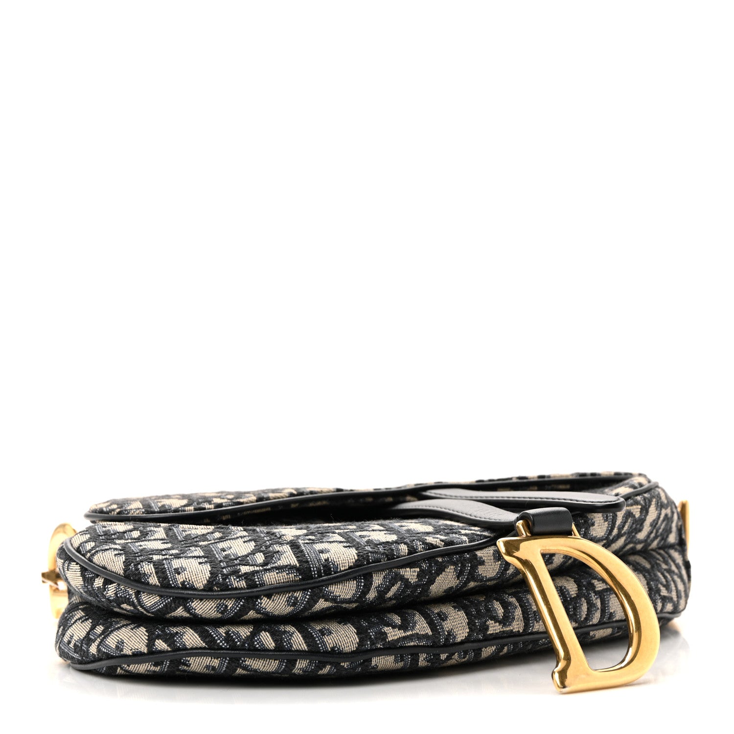 Christian Dior Oblique Saddle Bag Blue 4 of 12