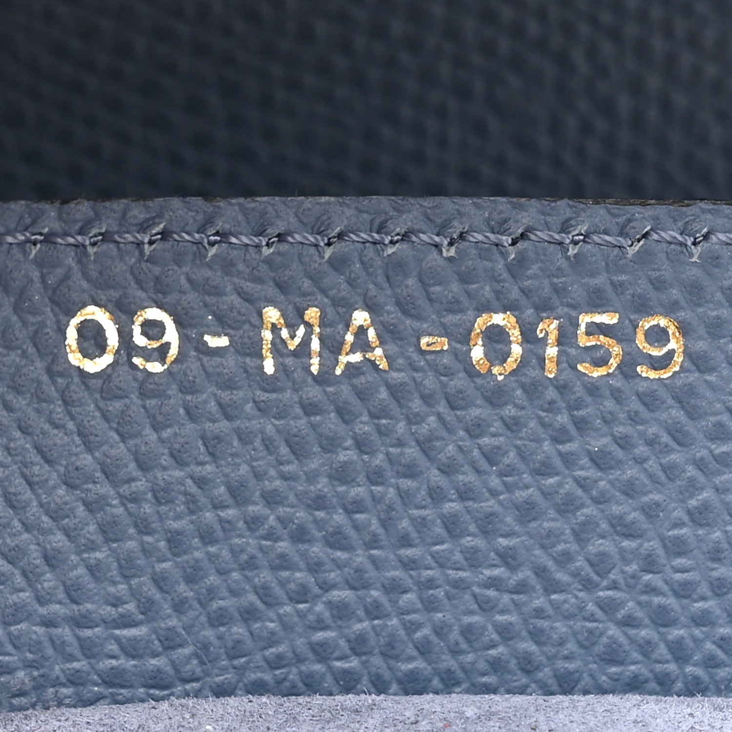Christian Dior Grained Calfskin Saddle Bag Denim Blue 7 of 14